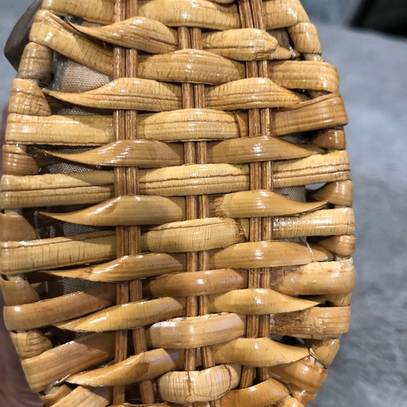 Michael Kors Santorini Straw & Leather Clutch Bag - Picture 6 of 9